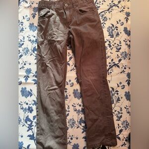 Boys Slim Fit Gray Pants